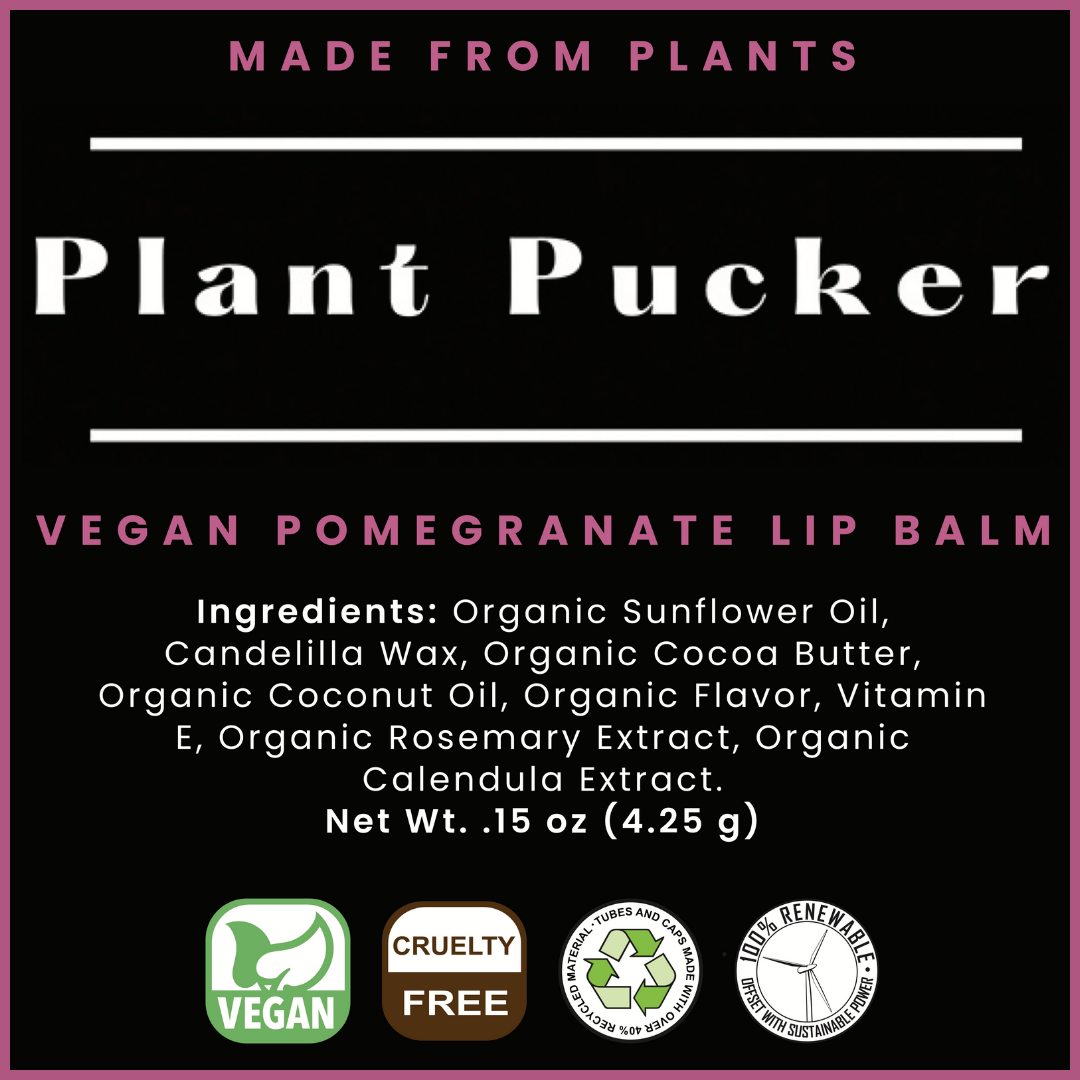 Plant Pucker Vegan Lip Balm (3-Pack)